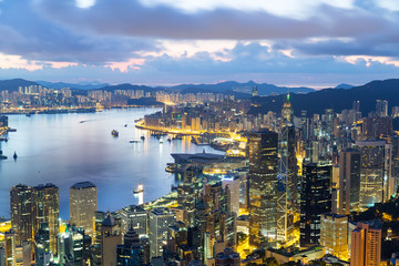 Fototapeta na wymiar Hong Kong sunrise