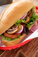 Grilled vegetables sandwich