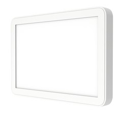 Tablet pc computer with blank screen.