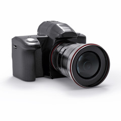 Fototapeta premium Isolated 3D Professional Camera Illustration