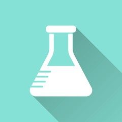 Flask - vector icon.