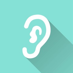 Ear - vector icon.