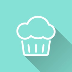 Cake - vector icon.