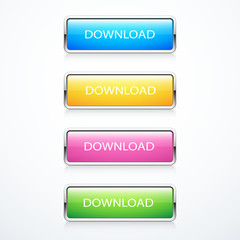 Set of download buttons