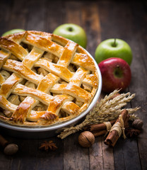 Homemade apple pie