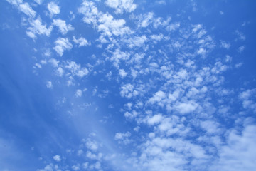 Blue sky and clouds in summer