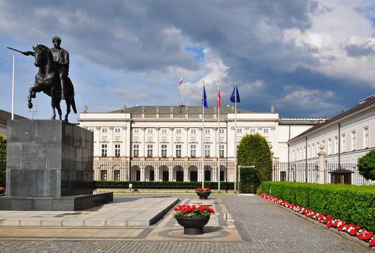Fototapeta Presidential palace Warsaw Poland