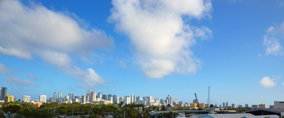 Fototapeta premium Miami downtown skyline panoramic view Florida