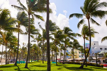 Miami Beach Ocean boulevard Art Deco Florida
