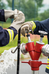 Fototapeta premium Firefighter