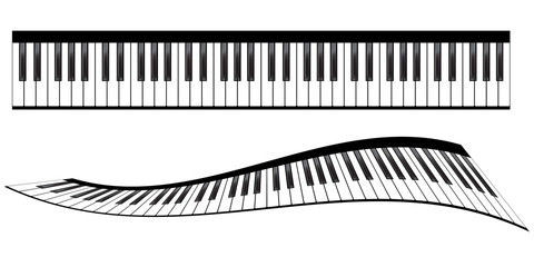 Piano keyboards set © Nataly-Nete