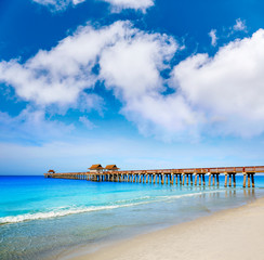 Naples Pier and beach in florida USA