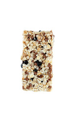 Granola bar isolated on a white background