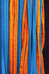 Orange and blue mesh