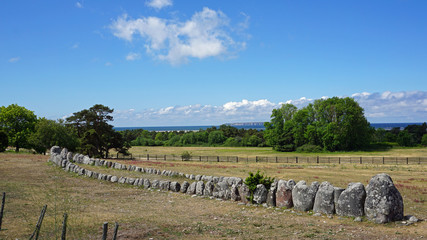 Schiffssetzung Gannarve, Insel  Gotland, Schweden