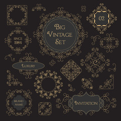 Vintage Decorations Design Elements