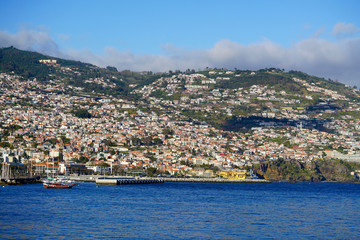 Fototapeta na wymiar sea view of Funchal