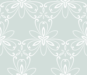 Floral Fine Seamless Vector Pattern