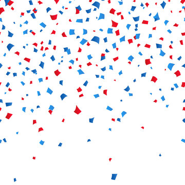 4th of July - Independence day celebration confetti background. vector illusctration