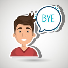 people talking design, vector illustration eps10 graphic 