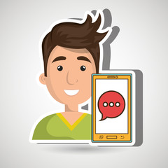 smartphone service design, vector illustration eps10 graphic 