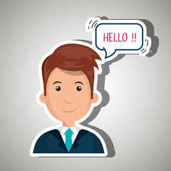 people talking design, vector illustration eps10 graphic 
