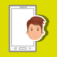 smartphone service design, vector illustration eps10 graphic 