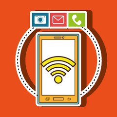 smartphone service design, vector illustration eps10 graphic 