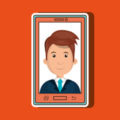 smartphone service design, vector illustration eps10 graphic 