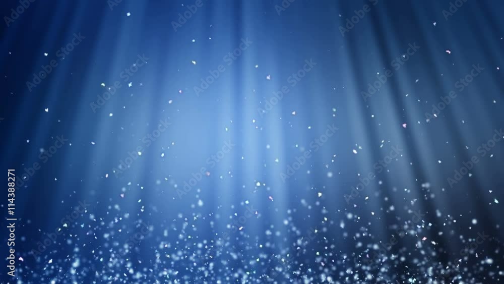 Poster seamless loop dust particle ,blue motion background . uhd 4k 3840x2160.