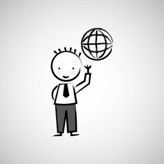 businessman drawing design 