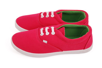 Red girl sneakers
