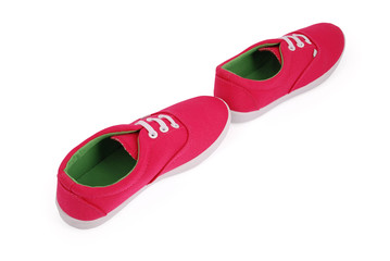 Red girl sneakers