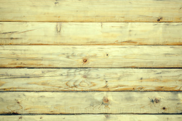 Wooden wall from logs