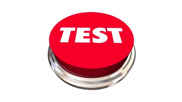 Test Evaluation Analyze Assessment Button 3d Animation