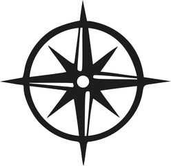 Compass with circle