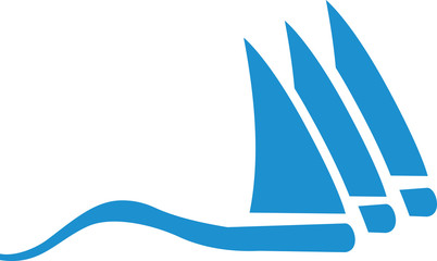Sailing boat triple