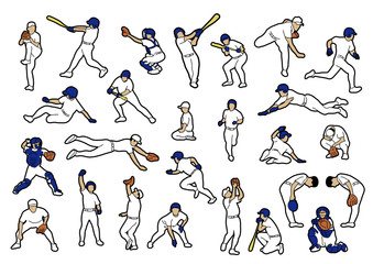 野球の選手