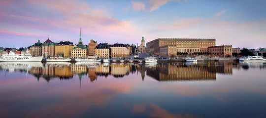 Fotobehang Stockholm city © Mikael Damkier