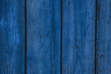 Fototapeta premium Vintage wooden blue horizontal boards