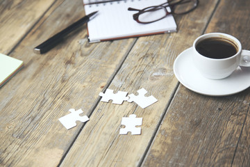 business concepts on table