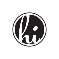 initial letter logo circle with ring