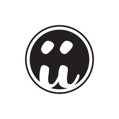 Fototapeta premium initial letter logo circle with ring