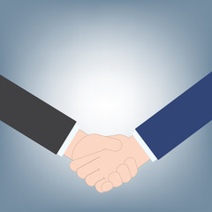 business handshake can use as business background, contract agreement business concept, illustration vector in flat design