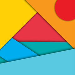 Obraz premium Abstract Summer sea modern shape material design style. Material design for background or wallpaper. Eps10 vector illustration. 