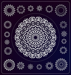set of mandala illustration in vector format for various use