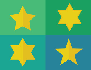 Fototapeta premium Stars vector set,eps
