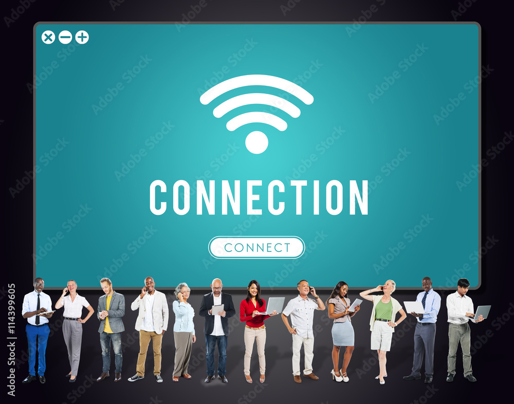 Poster internet wifi connection access hotspot