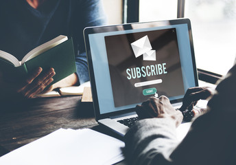 Subscribe Advertising Communication Member Concept