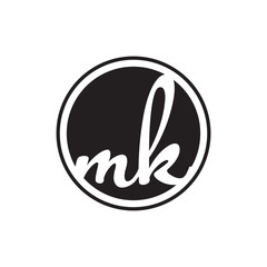 initial letter logo circle with ring